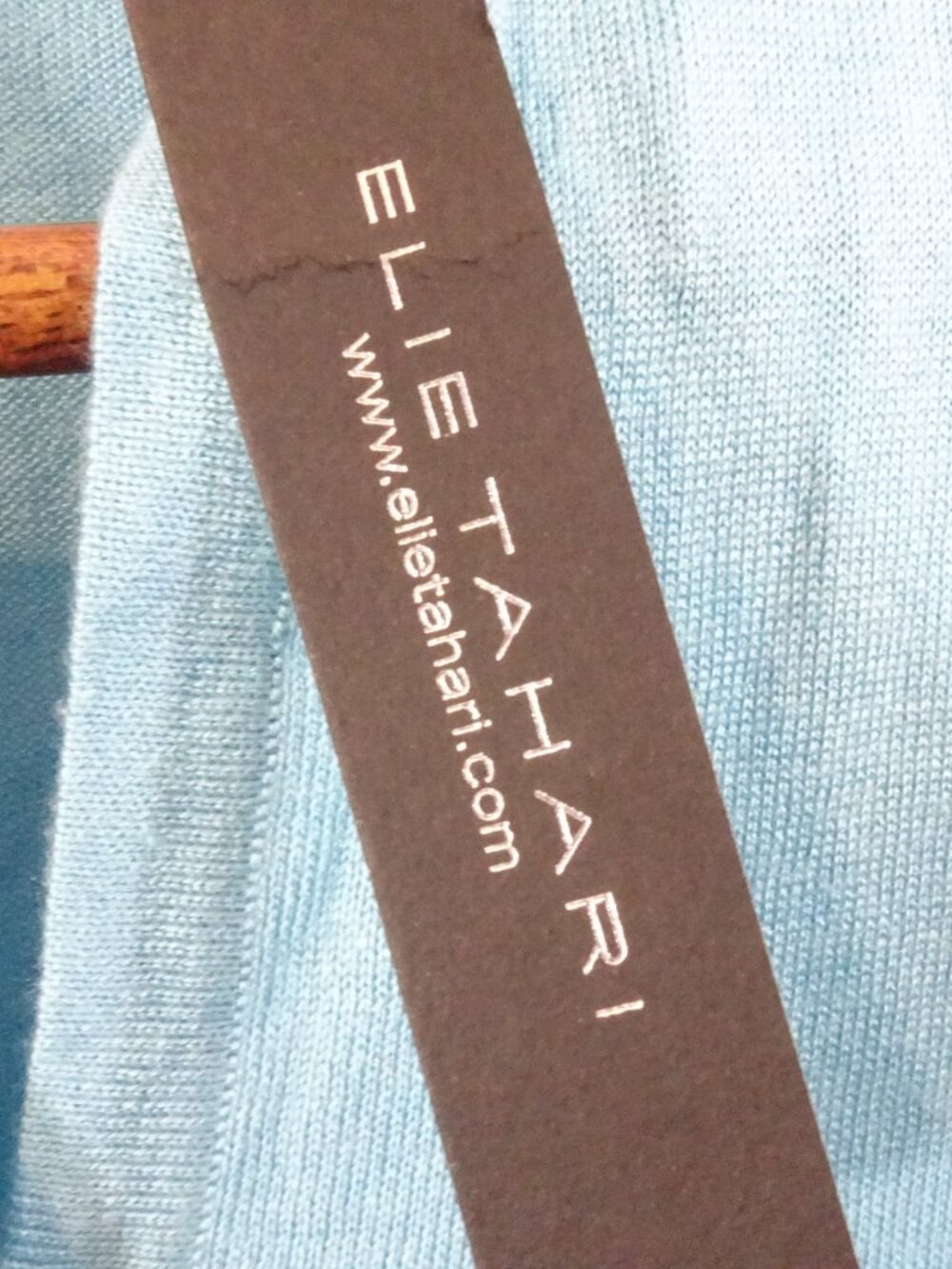 Elie Tahari Colette Silk Cashmere Blend Sweater Size S Turquoise NEW Y2K Slim - Picture 5 of 8